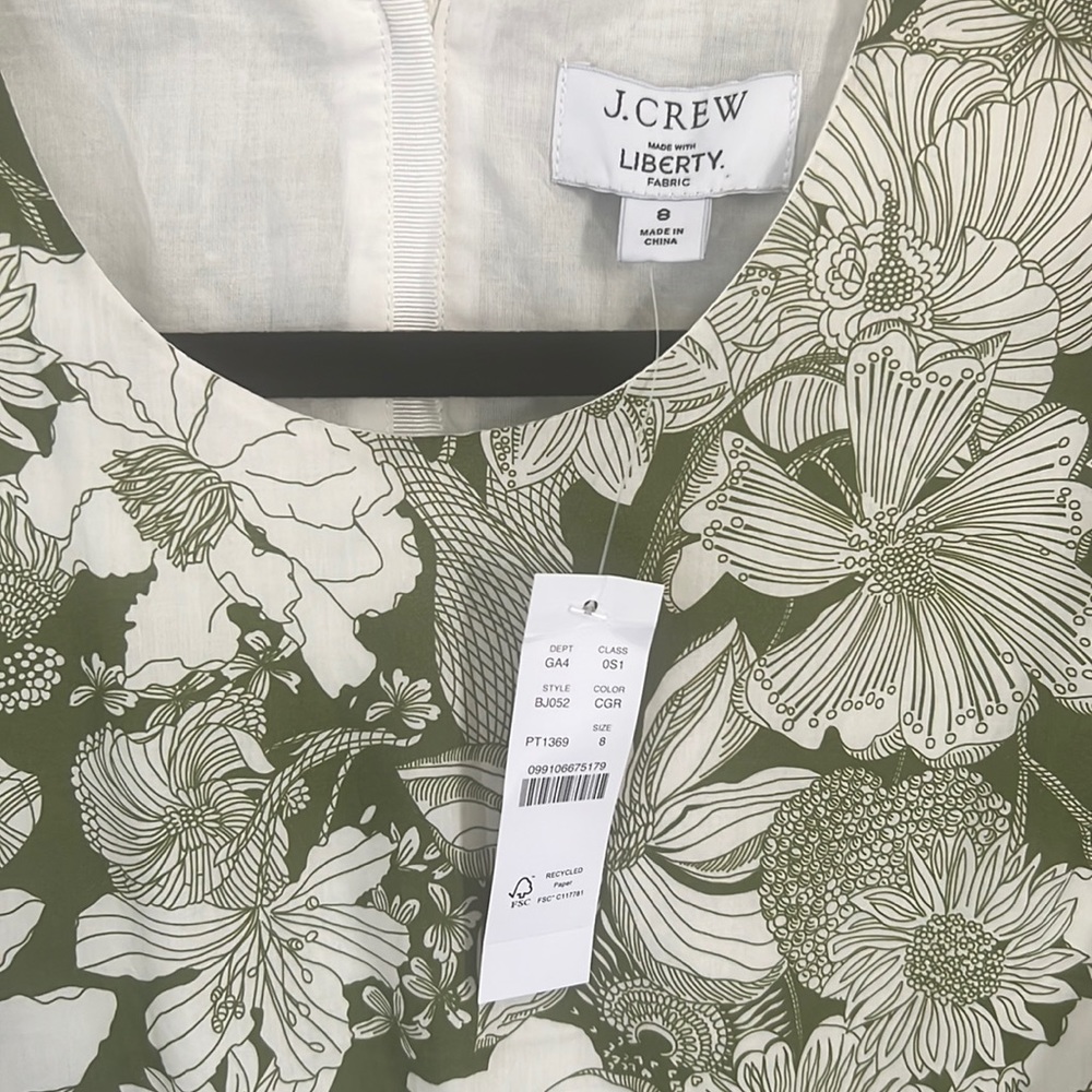 NWT Jcrew liberty London cutout dress - Picture 2 of 4